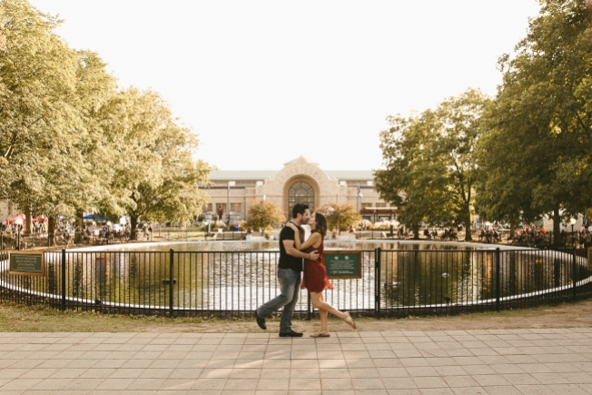 Marisa and Eric took engagement photos at the NY Sate Fair. Photography by Bridget Marie